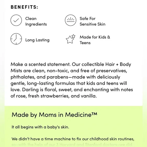 Evereden Darling Fragrance Mist Hair & Body New Pink Full Size 3.0 Fl. Oz. OS - Picture 11 of 17